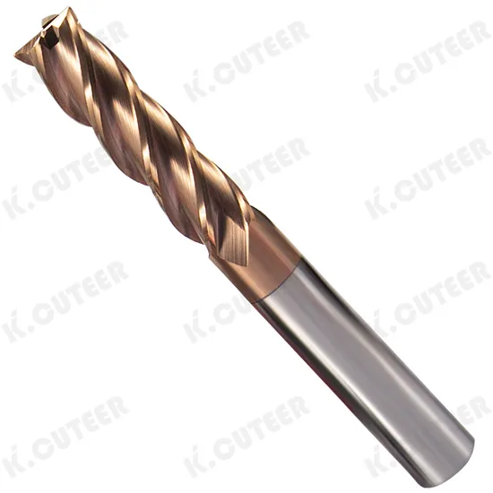 Milling Cutter Cutting Tools 4 Flutes Tungsten Steel Corner Rounding End Mills